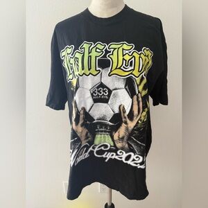 Black Graphic Soccer Tee